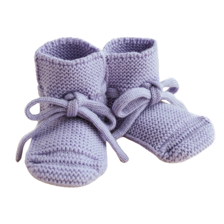 Hvid Booties - Lilac