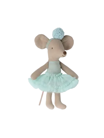 Maileg Ballerina Mouse, Little Sister - Light Mint