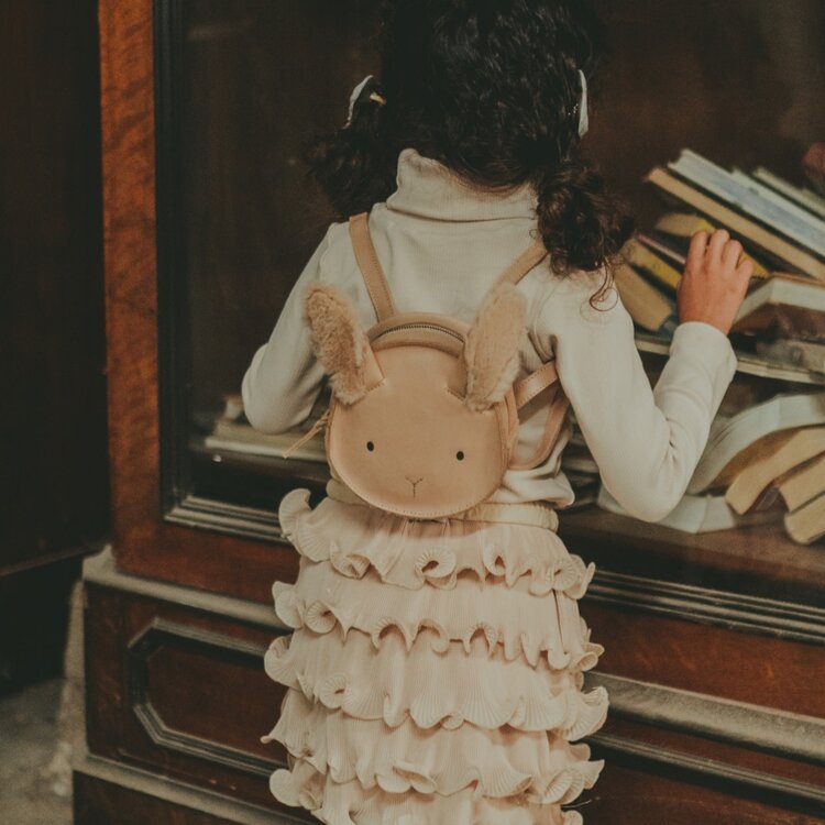 Donsje Amsterdam Kapi Exclusive Backpack Fluffy Bunny - Light Rust