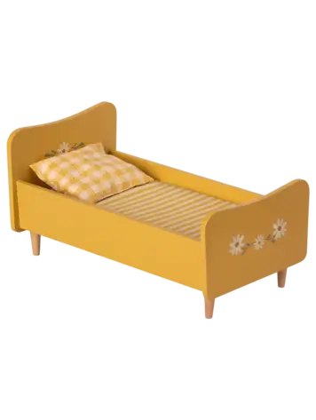 Maileg Wooden bed, mini - yellow