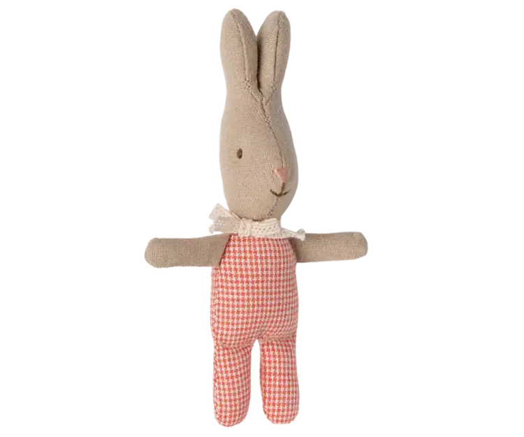 Maileg Rabbit, My - Red Check