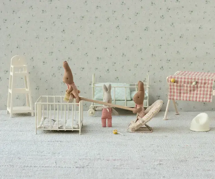 Maileg Rabbit, My - Red Check