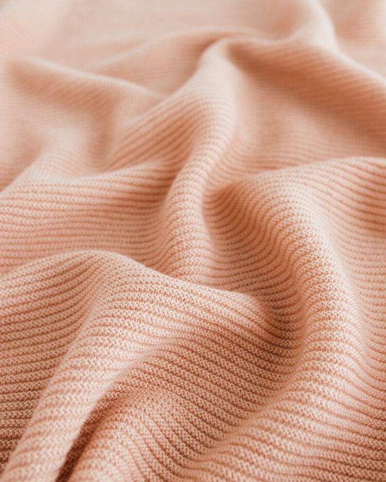 Hvid Dekentje Gust - Apricot