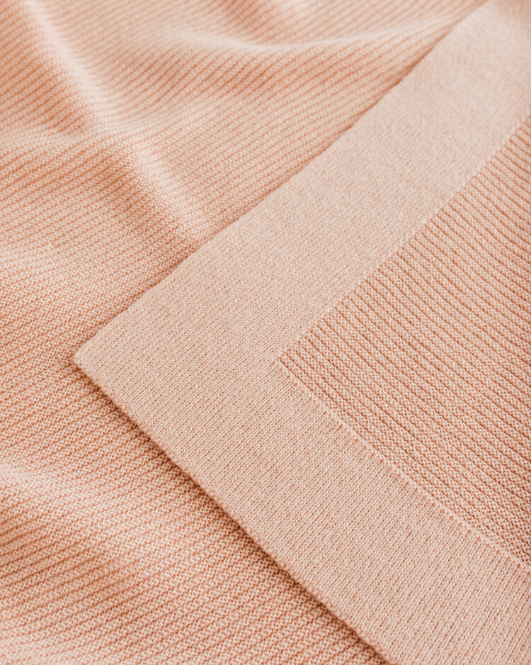 Hvid Blanket Gust - Apricot