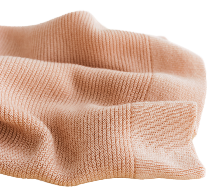 Hvid Dekentje Gust - Apricot