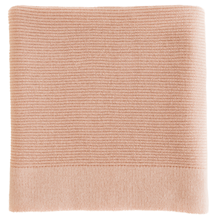 Hvid Blanket Gust - Apricot