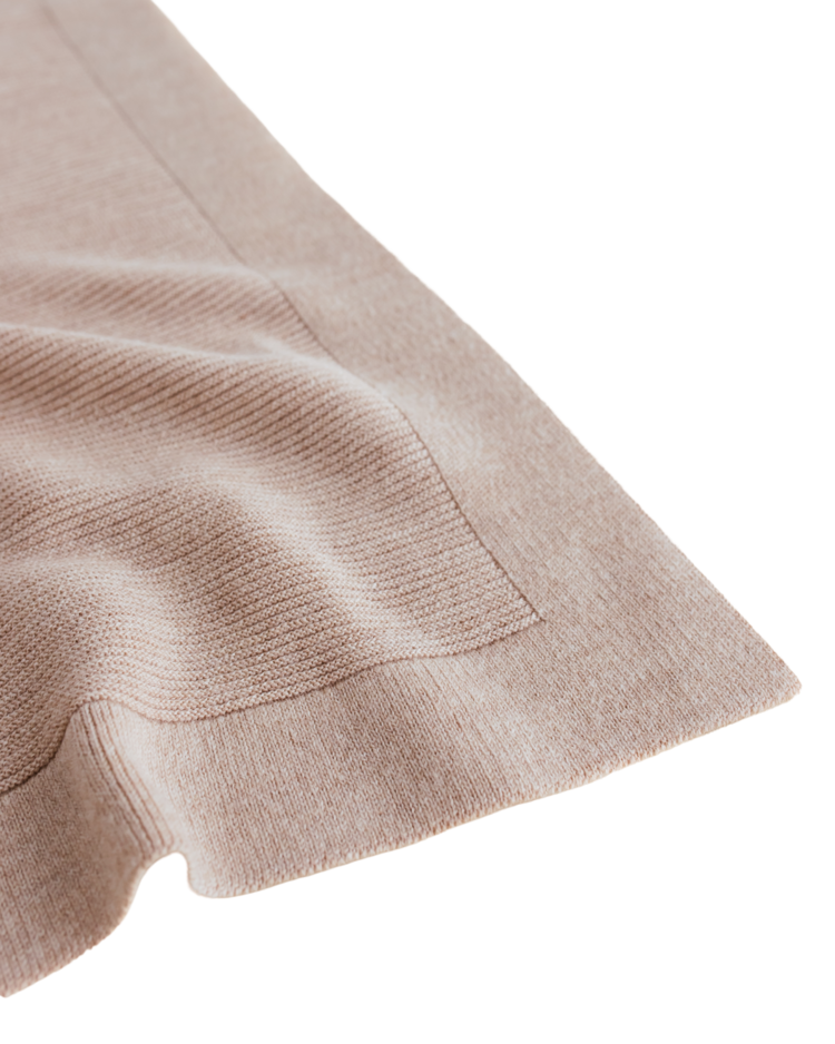 Hvid Blanket Gust - Sand