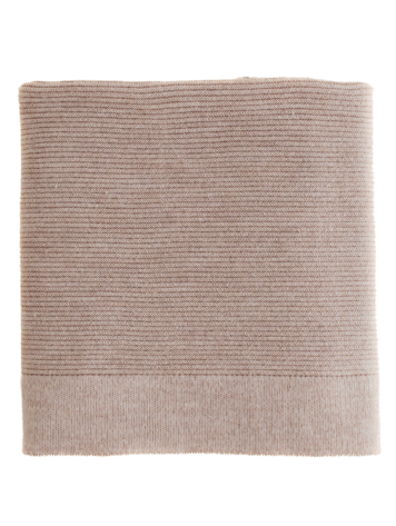 Hvid Blanket Gust - Sand