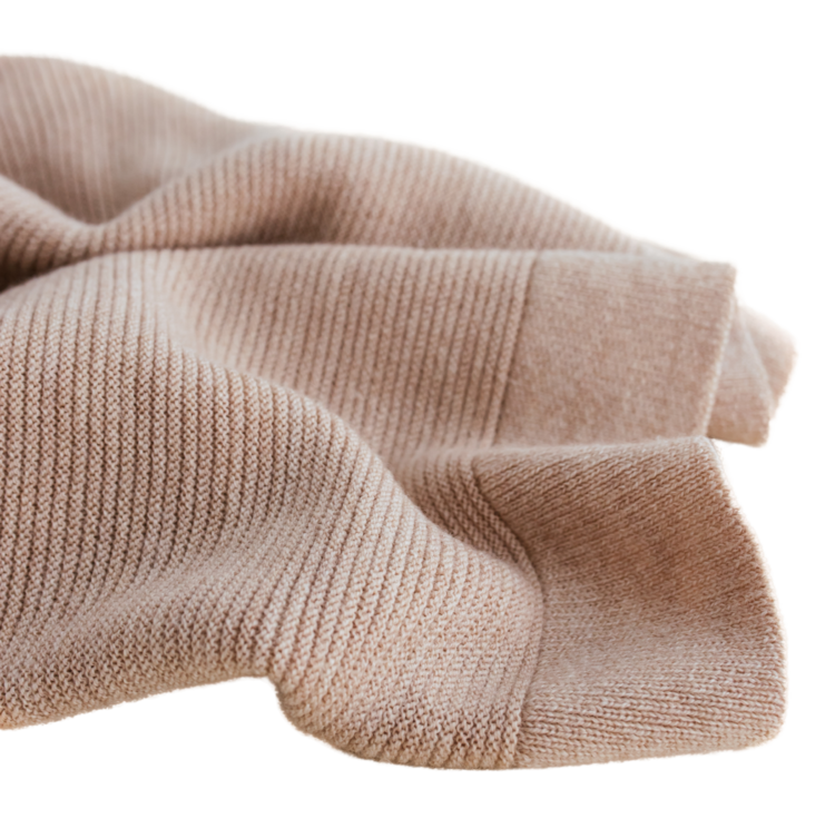 Hvid Blanket Gust - Sand