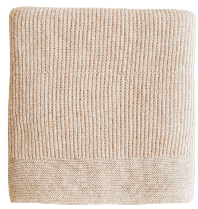 Hvid Blanket Gaston - Soft Beige