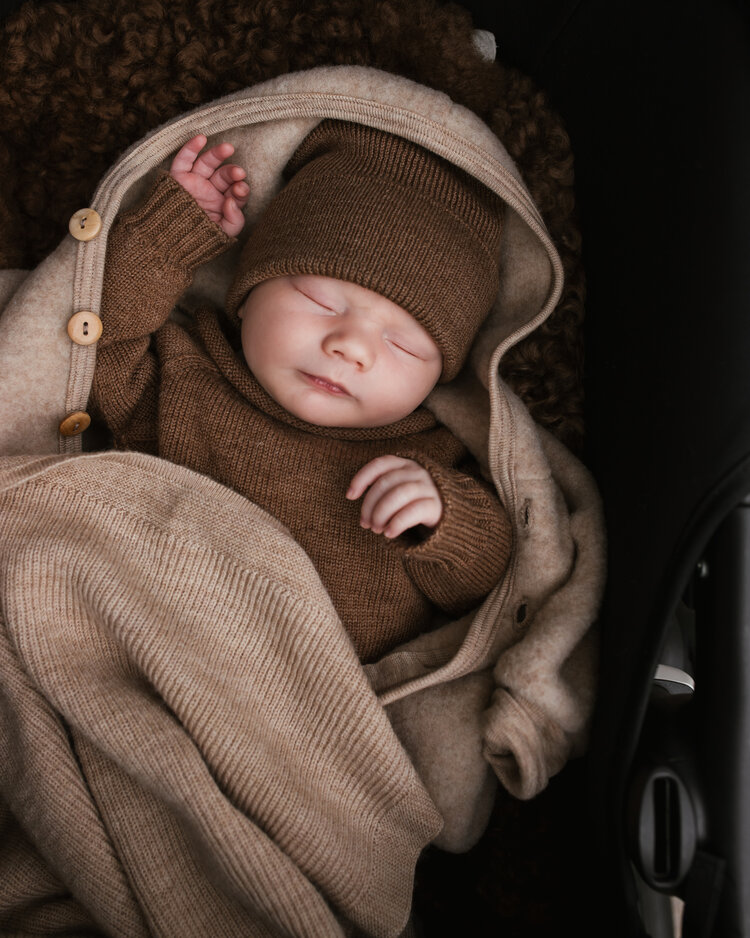 Hvid Blanket Felix - Sand