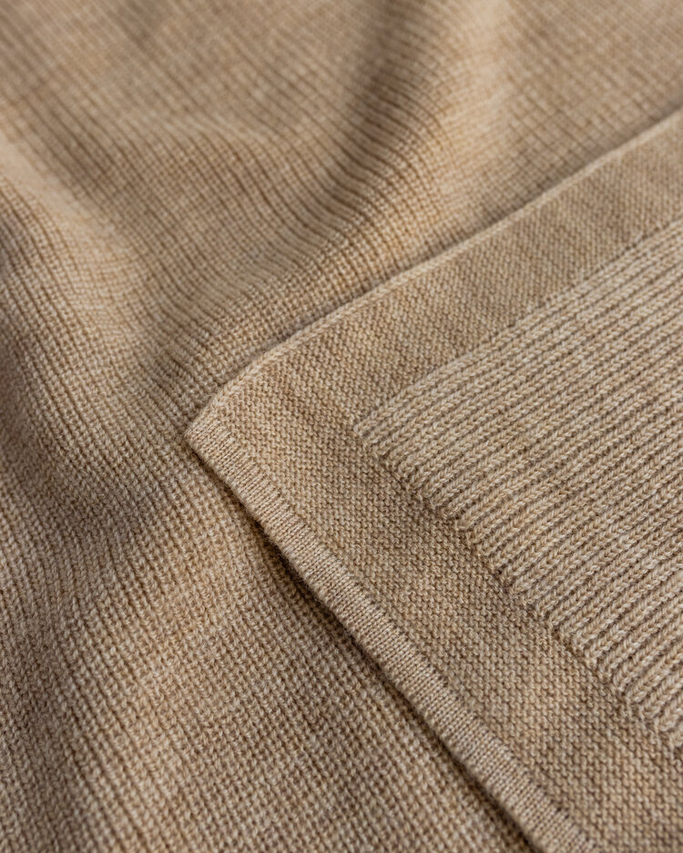 Hvid Blanket Felix - Sand