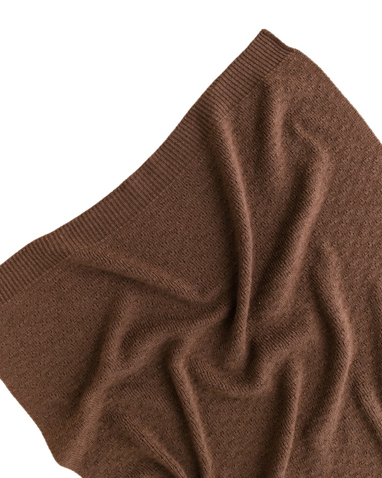 Hvid Blanket Dora - Mocha