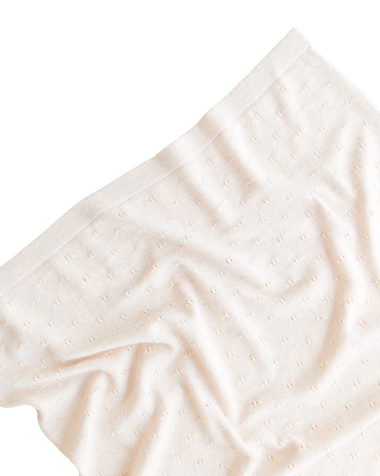 Hvid Blanket Bibi - Cream
