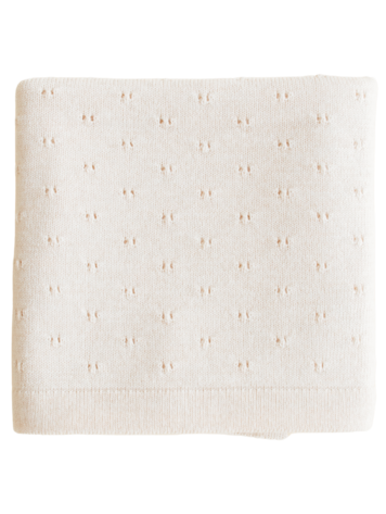 Hvid Blanket Bibi - Cream