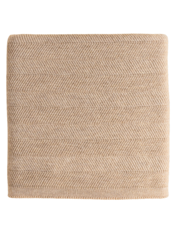 Hvid Blanket Freddie - Sand