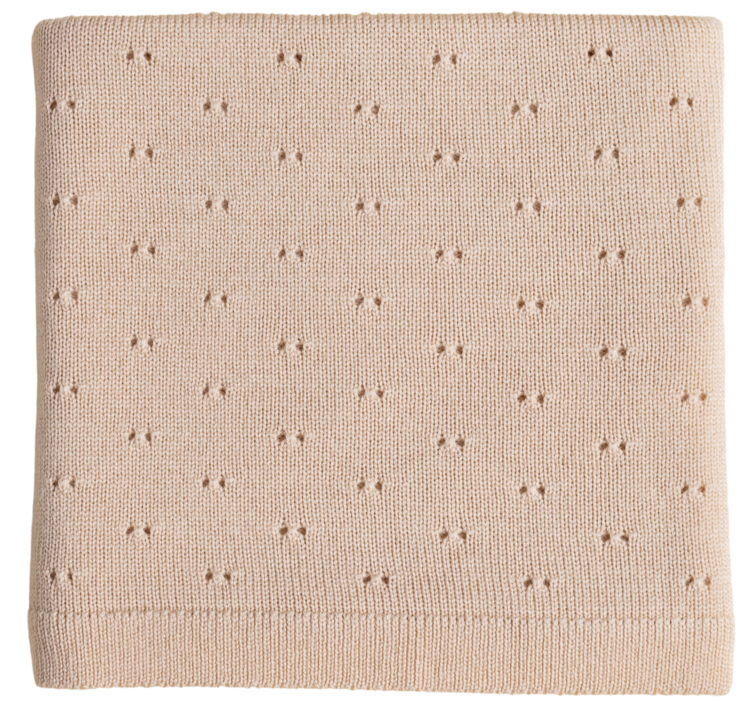 Hvid Blanket Bibi - Oat