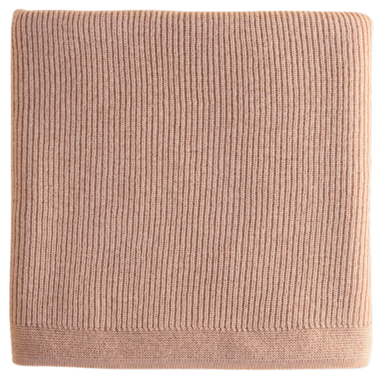 Hvid Blanket Felix - Rose