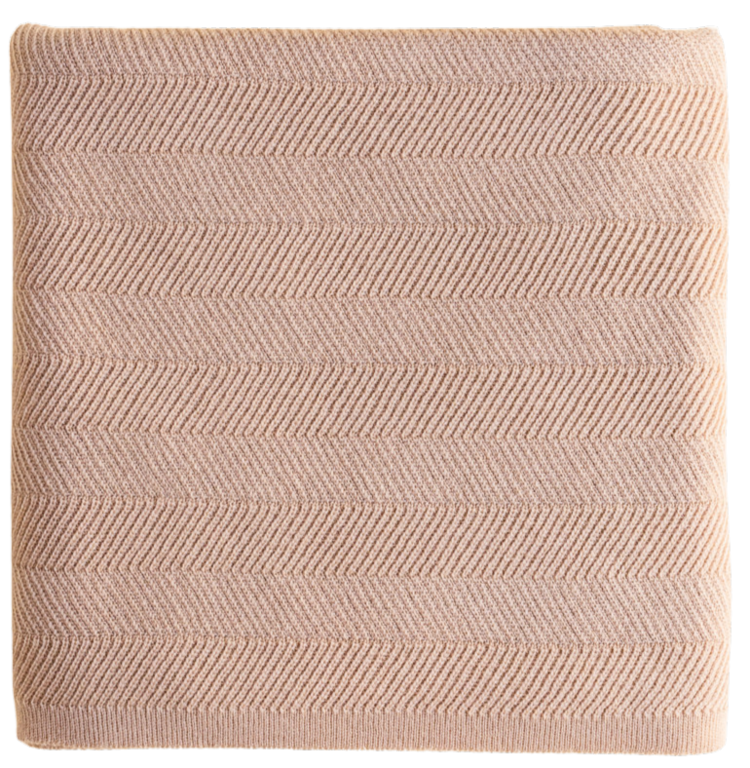 Hvid Blanket Freddie - Rose