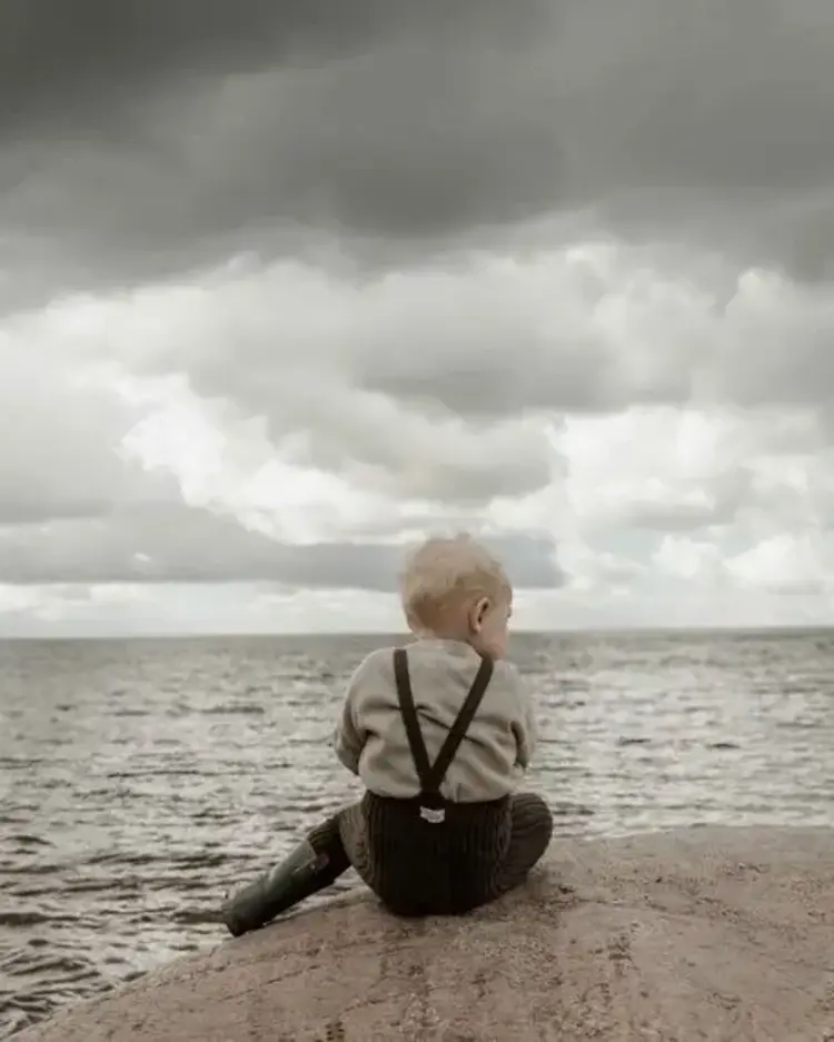 Silas Granny Teddy Footless Cotton Tights - Seaweed Brown