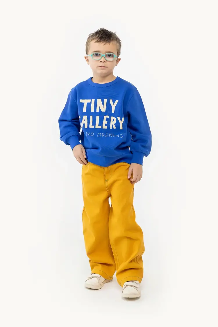 Tiny Cottons Straight Contrast Jeans - Mustard