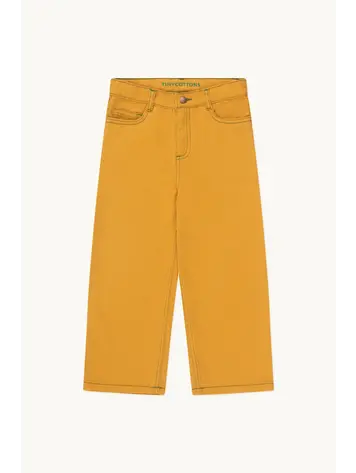 Tiny Cottons Straight Contrast Jeans - Mustard