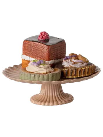 Maileg Cakes and cakestand, Mini