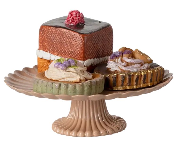 Maileg Cakes and cakestand, Mini