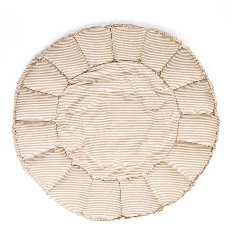 Play&Go Bloom Organic Babymat - Stripes Blue