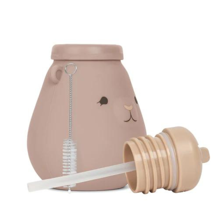 Konges Sløjd Silicone Drinkfles Teddy - Blush