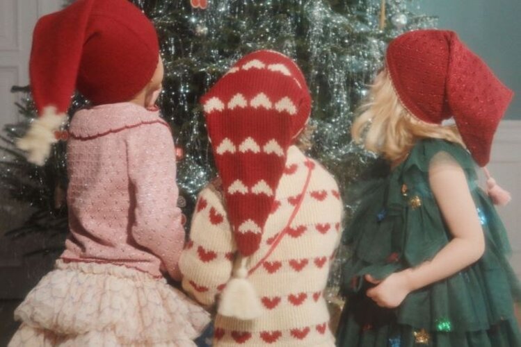 Konges Sløjd Gebreide Kerstmuts - Heart