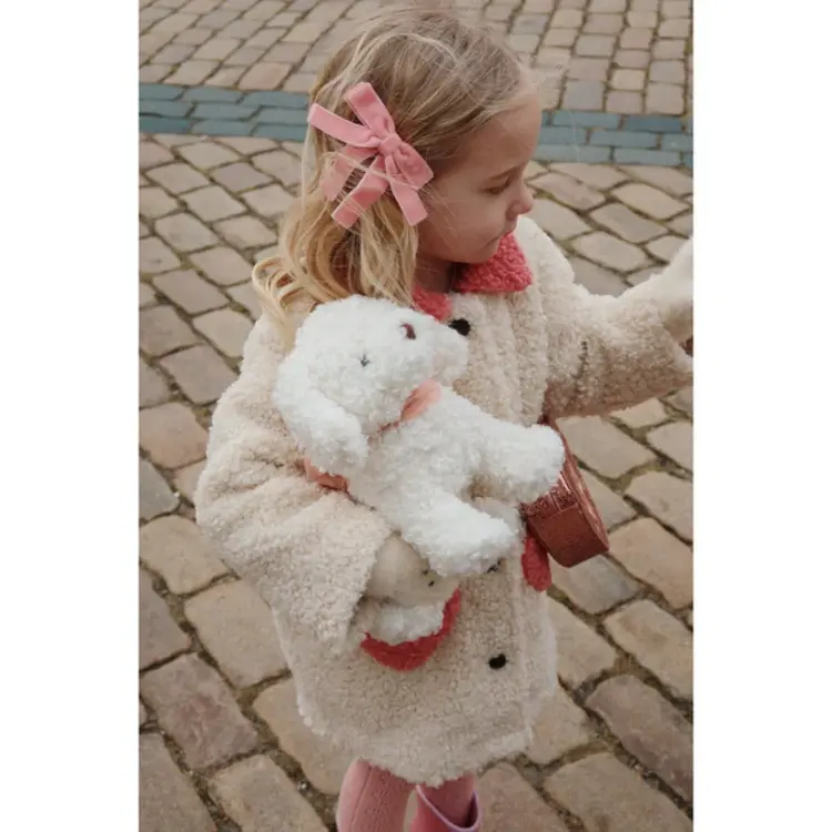 Konges Sløjd Set Van 2 Haarclips Met Strikjes - Peony Pink