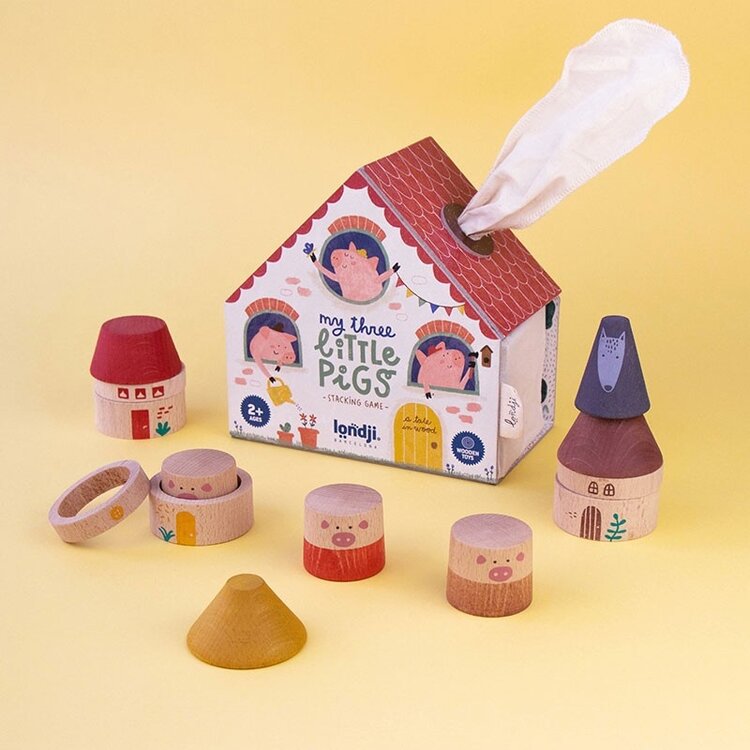 Londji Wooden Toys - My 3 Little Pigs