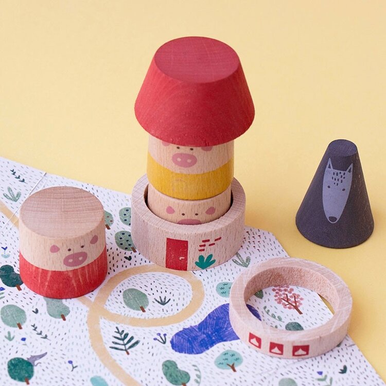 Londji Wooden Toys - My 3 Little Pigs
