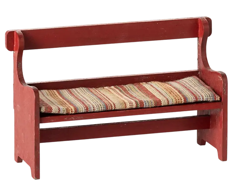 Maileg Bench, Mouse - Red