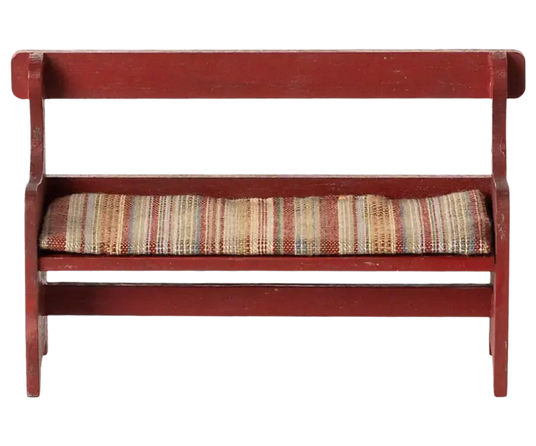 Maileg Bench, Mouse - Red