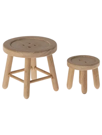 Maileg Table And Stool Set, Mouse