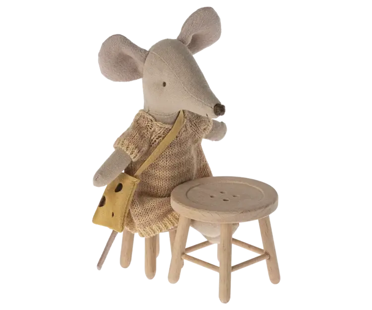 Maileg Table And Stool Set, Mouse
