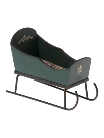 Maileg Sleigh, Mouse - Green