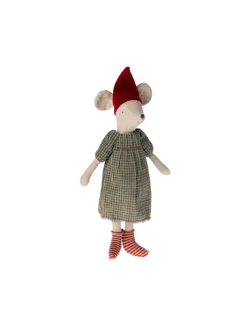 Maileg Christmas Mouse, Medium - Girl