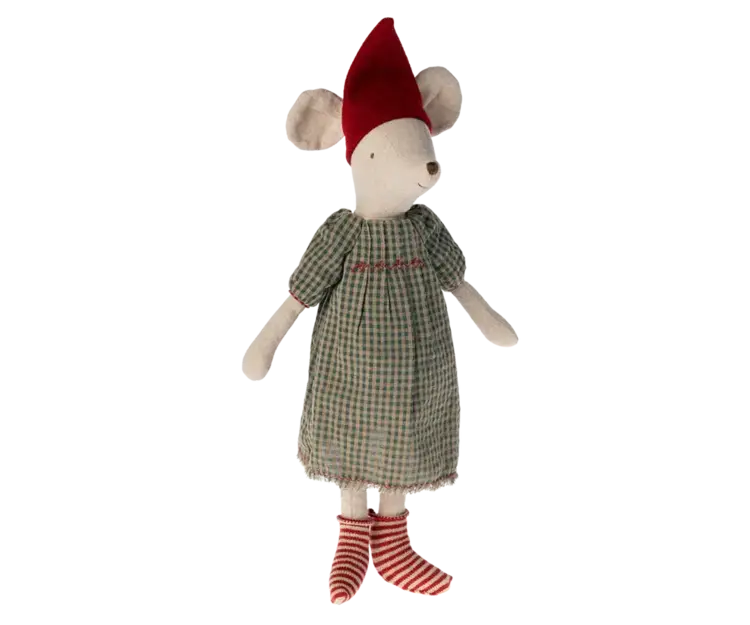 Maileg Christmas Mouse, Medium - Girl
