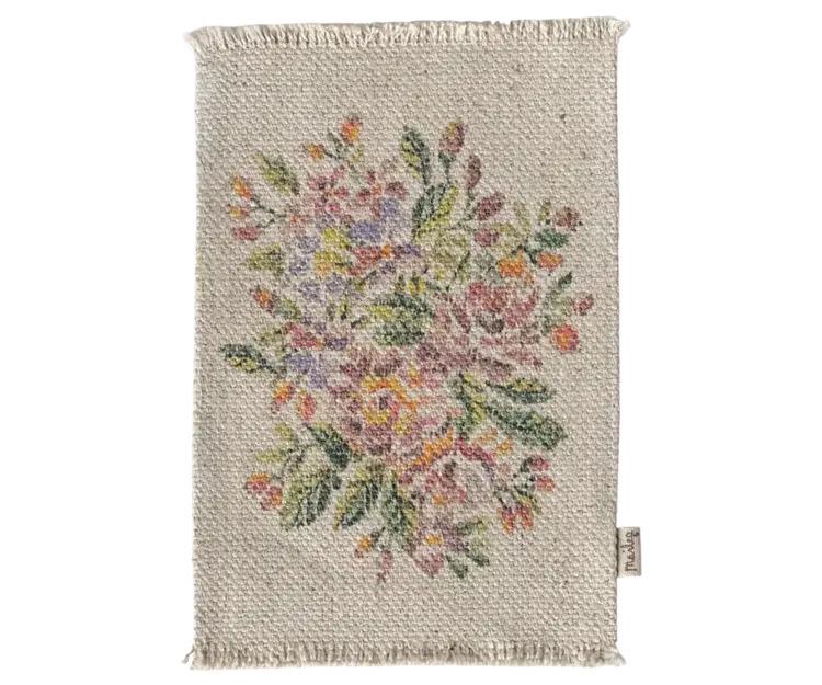 Maileg Rug, Flowers - Medium