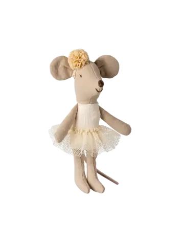 Maileg Ballerina mouse, Little sister - Off white