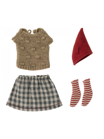 Maileg Christmas Clothes, Medium Mouse - Girl
