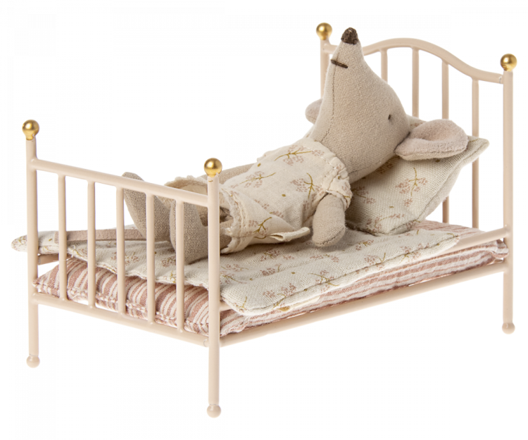 Maileg Vintage Bed, Mouse - Rose