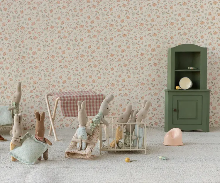 Maileg Miniature Corner Cabinet - Dark Green