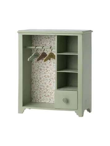 Maileg Wardrobe, Large - Mint Green