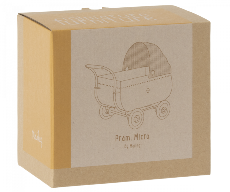 Maileg Pram, Micro - Yellow