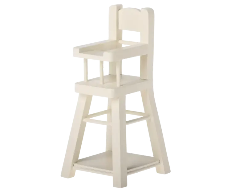 Maileg High Chair, Micro - White