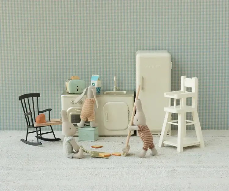 Maileg High Chair, Micro - White